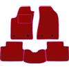 PROPOSTEONLINE Set Tappetini realizzato per RENAULT MEGANE SCENIC X-MOD anno dal 2009 al 2016 in Moquette lavabile Colore ROSSO bordo Fucsia