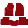 PROPOSTEONLINE Set Tappetini realizzato per MERCEDES CLK W208 anno dal 1997 al 2003 in Moquette tessuto di velluto lavabile ROSSI c/Logo +bordi