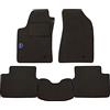 PROPOSTEONLINE Set Tappetini realizzato per MERCEDES CLK W208 anno dal 1997 al 2003 in Moquette alta qualità con battitacco GRIGI con Stemma