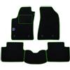PROPOSTEONLINE Set Tappetini realizzato per RENAULT CLIO SPORTER anno dal 2013 al 2019 in Moquette Made in Italy Colore NERO con marchio