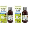 Vivin Tosse Pediatrico - Sciroppo Per Tosse Secca E Grassa A Base Di Estratti Vegetali E Miele, Promuove lidratazione del muco e protegge la mucosa faringea. 150 ml (Confezione da 2)