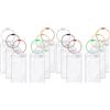 Alyvisun 6 Pezzi Etichette Valigia Crociera, Etichetta Bagaglio per Crociera Targhette Valigia Aereo Viaggio Bagagli Tag Impermeabile in PVC, Etichette Trasparenti Valigia per Aereo Bagaglio Valigie
