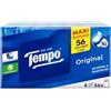 Tempo Pacchetti di Fazzoletti di Carta Tascabili Classic, 56 Pacchetti da 9 Fazzolettini Monouso, 4 Veli, Resistente in Lavatrice