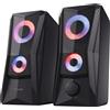 Trust Gaming GXT 606B Javv Casse PC Gaming 2.0 Con Illuminazione LED RGB, 12W (6