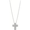 Bliss Collana Croce Bliss Le Croci 20104688 Necklace Oro Bianco Diamanti Pavè 0,12 ct