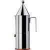 Alessi (TG. 6 tazze) Alessi La Conica 90002/6 Caffettiera di Design, Acciaio, Inox, Fon