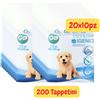 GD PET TAPPETINI ASSORBENTI IGIENICI 6 VELI MOLTO ASSORBENTI 60X90 200 TELI PER CANI