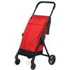 Foppapedretti Go Fast Carrello Portaspesa Pieghevole, Red - NUOVO