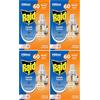 Raid Liquido Elettrico Antizanzare Comuni e Tigre, Ricarica, Fragranza Fiori d'Arancio, 1 Confezione da 4 Ricarica da 36ml, 60 Notti
