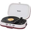 Trevi TT 1020 BT Giradischi Stereo Vintage Portatile con Bluetooth, Mp3, USB e F