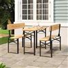 vidaXL Set Tavolo Birreria Pieghevole 3 pz in Legno Massello di Abete