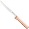 Opinel - N°121 Coltello Affilato Parallelo - Lama di 18 cm in Acciaio Inossidabile, Manico in Legno di Faggio - Eccellente Presa per Staccare i Filetti di Pesce - Garanzia a Vita