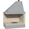 Marsi Camin Camino A Legna In Refrattario Aperto 102x70x141H DS 100 Marsicamin REVERSIBILE