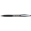Bic Atlantis Penna a sfera a scatto con impugnatura gommata nera (12 unità)