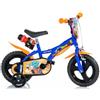 Dino Bikes Bicicletta da Bambino Dragon Ball Ruota 12 Pollici 3 4 5 anni con Rotelle