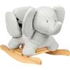 Nattou Schaukeltier Elefant Tembo, Baumwolle, 60 x 30 x 45 cm, Grau