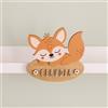 WONDEE Decorazione in Legno Personalizzabile con Nome per Porte e Cameretta Bambini di Volpe, Regali Personalizzati Originali per Neonato, Neonata, Bimbo e Bimba, Idee Regalo Battesimo e Compleanni
