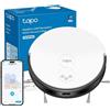 Tapo RV20 Mop Robot Aspirapolvere Lavapavimenti con Mappatura, Navigazione LiDAR