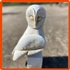 Statua da giardino per esterno interno scultura civetta in cemento pietra 30CM