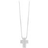 Bliss Collana Croce Bliss Le Croci 20092714 Necklace Oro Bianco Diamanti Pavè 0,12 ct