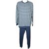 ALPINA SG Pigiama uomo ALPINA cotone estivo maglia manica lunga collo serafino pantalon