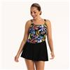 Anita Costume da Bagno Intero Donna Anita Kista Midnight Flower M56433 con gonnellino