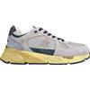 Premiata scarpe sneaker uomo tessuto e camoscio vintage MASE_7104 beige-grigio