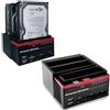 BES Docking station triplo 3 hard disk hdd usb 2.0 multifunzione card sata ide sata