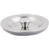 uxcell Kitchen Metal Round Water Drainer Tube Drain Stopper Filter Silver Tone 87mm Dia