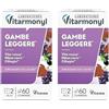 Vitarmonyl Gambe Leggere - Integratore drenante con Estratto di Vite Rossa, Ribes Nero, Ciliegio - Favorisce la funzionalità del microcircolo e il drenaggio dei liquidi - Confezione da 120 compresse - Vitarmonyl