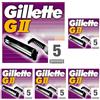 Gillette GII Lame Comfort da uomo intercambiabili, confezione da 25, Lamette di Ricambio, facili da sostituire