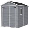 Keter Casetta Da Giardino In Resina 185,8x236,8x227H Cm Manor 6x8 Grigio Keter