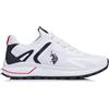 Polo Sportiva runner con rialzo sneakers uomo light BIANCO BLU SETH 011 Us POLO Assn