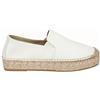 Viguera Espadrillas Basse Donna in Pelle Martellata, Con Elastici - BLA (Blanco)