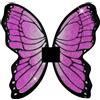 Acctim Ali da farfalla fata nere e rosa, fuxia glitter Misura adulto