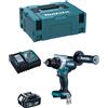 Makita trapano avvitatore ddf486rtj1 (1 x 5,0 ah + dc18rc + makpac 2) 843558792