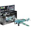 Revell 1:48-Messerschmitt Bf109G-6 (Easy-Click) Model Set, Colore Non Verniciato