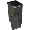 ARREGUI CBZ00682T Secchio di Plastica di Ricambio con Coperchio per Pattumiera per Raccolta Differenziata ARREGUI Basic, Top, Round, Ecoclas e Ecoclas Plus | 11 L | con Manico in Metallo | Nero