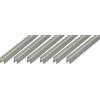 Alberts 498405 - Profilo ad H, in alluminio, colore argento anodizzato, 1000 x 9,1 x 12 mm, set da 6