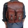 Originale Zaino unisex capra resistente fatto a mano business scuola viaggio tracolla b...