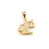 Ciondolo pendente segno zodiacale bilancia realizzato in oro giallo 18 kt 750