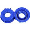 GASMIS Adattatore per Serbatoio IBC DN50 S60X6 60 mm Filettatura Grossa Femmina, Filettatura uscita 1 F 30,30mm, con Guarnizione, Tappo per Cisterna Acqua Piovane, 1 pezzo