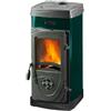 La Nordica Stufa a legna LA NORDICA SUPER JUNIOR colore VERDE 5kW 143 m3 riscaldabili