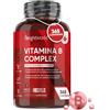 WeightWorld Vitamina B Complex Ad Alto Dosaggio, 365 Micro-Compresse Vegan, 1 Al Giorno (Per