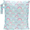 Bumkins Borsa bagnata impermeabile, lavabile, riutilizzabile per viaggi, spiaggia, piscina, passeggino, pannolini, vestiti sporchi, costumi da bagno bagnati, articoli da toeletta, 12 x 14 - arcobaleni