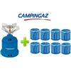CAMPINGAZ FORNELLO FORNELLINO GAS CAMPING STOVE 206 S 1230 W CAMPINGAZ + 8 CARTUCCE C206