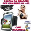 Samsung FASCIA DA BRACCIO PER SAMSUNG NERO GALAXY S4 S3 PORTACELLULARE CORSA FITNESS ,