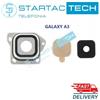 Universale LENTE VETRINO ESTERNO + BIADESIVO + CORNICE NERA per Samsung GALAXY A3 A300F