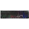 Amstrad, Tastiera Pro Gamer cablata con retrolluminazione RVB 1,3m, Nero