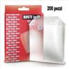 siam 200 busta bustina custodia per cd porta dvd in plastica PVC trasparente aletta